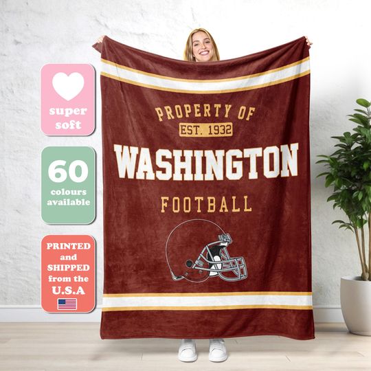 Discover Washington Football Personalized Blanket,Washington Blanket Commander Blanket,Washington Fan Gift,Washington Fans Gift FA27