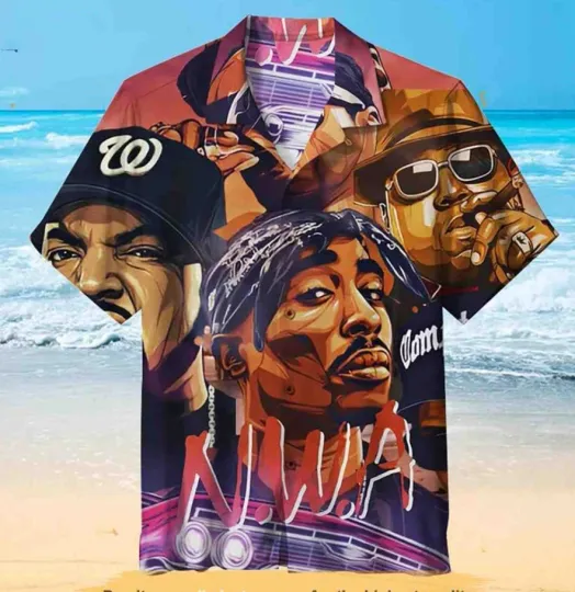 Discover N.W.A Hip Hop Legends Funny Hawaiian Shirt Size S-5XL