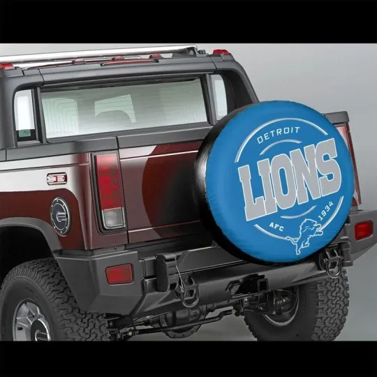 Discover Detroit Lions Auto Car Tire Cover Waterproof Car Spare Tire Cover