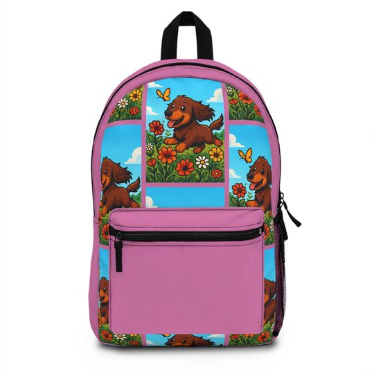 Dachshund Dog Backpack, Back to School Bag