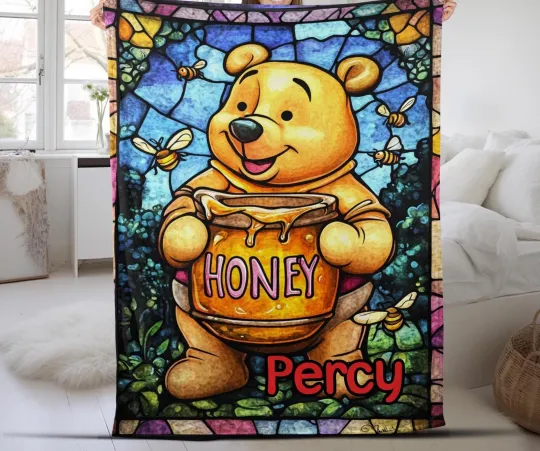 Discover Custom Winnie The Pooh Pictures Collage Blanket, Winnie The Pooh Cartoon Birthday