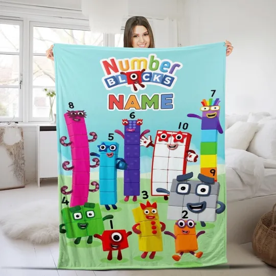 Discover Personalized Numberblocks Quilt Blanket, Numberblocks Kids Blanket