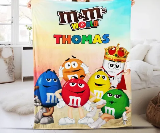 Discover Personalized M And M Blanket, M&M's World Fleece Blanket