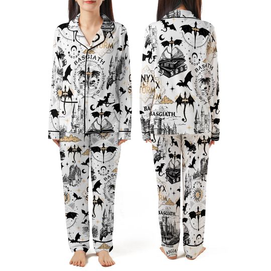 Discover Basgiath War College Book Pajamas Set, Dragon Rider Pajamas