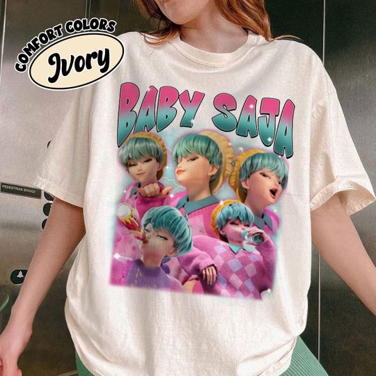 Baby Saja Bootleg Shirt, Kpop Retro Graphic Tee, Vintage Y2K Kpop Shirt, Baby Saja Fan Merch, Aesthetic Bootleg Graphic T-shirt Gift