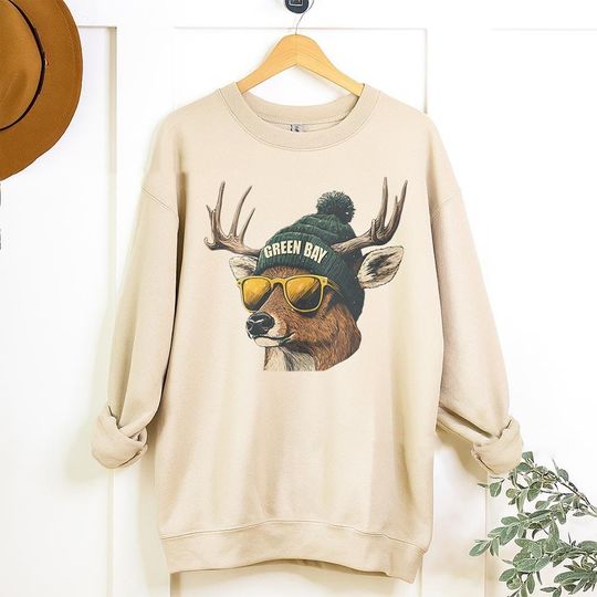 Discover Vintage Green Bay Football Mascot Sweatshirt, Trendy Green Bay Football Fan Gifts, Green Bay Football Game Day, Unisex Sports Sweatshirt
