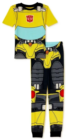Transformers Bumblebee Pajamas Pants T Shirt Sleep Set Boys Girl