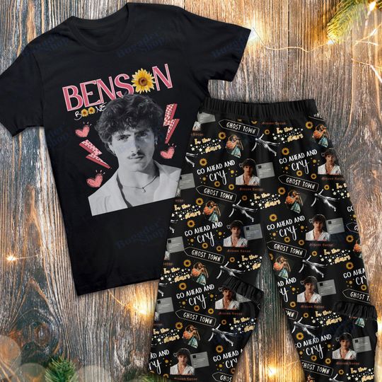 Discover Benson Boone tour 2025 Pajamas Set, Benson Boone World Tour Pajamas Set, Benson Boone Family Halloween Pajamas Set