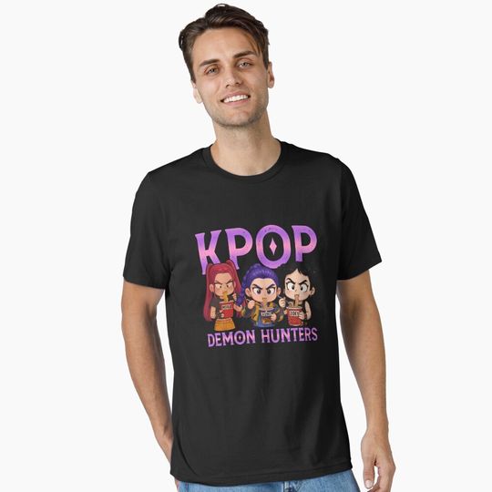 Discover Kpop Demon Hunters Inspired, CHIBI Essential T-Shirt