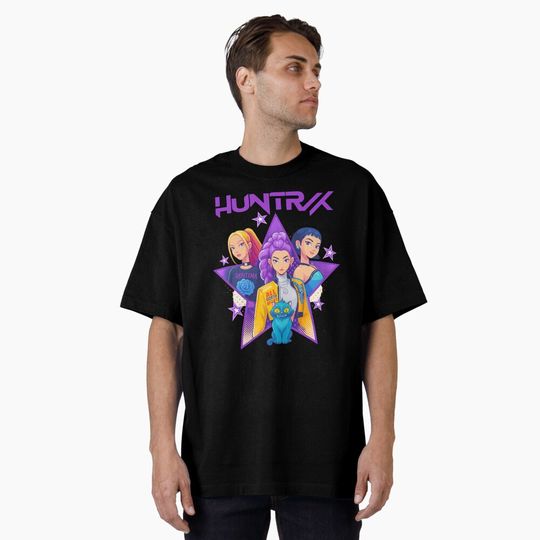 Huntrix Girls, Kpop Demon Hunters,  Huntrix, Huntrix Fan, Rumi Zoey Mira, Kpop Huntrix Oversized T-Shirt