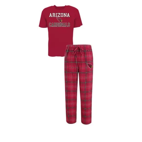 Arizonna Cardinals Pajamas Men's Halftime Shirt & Pant Sleep Set