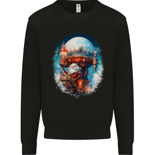 Discover Fantasy Santa Claus Word Christmas Men's Sweatshirt