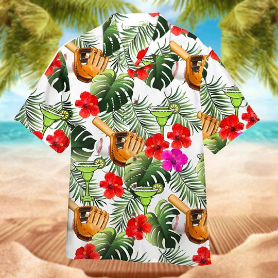 Discover Tropical Baseball Hawaii Shirt,Cocktail Baseball Summer Shirt, Baseball Lovers Gift, Game Day Shirt, Baseball Fan Shirt, Drinking Barchelory