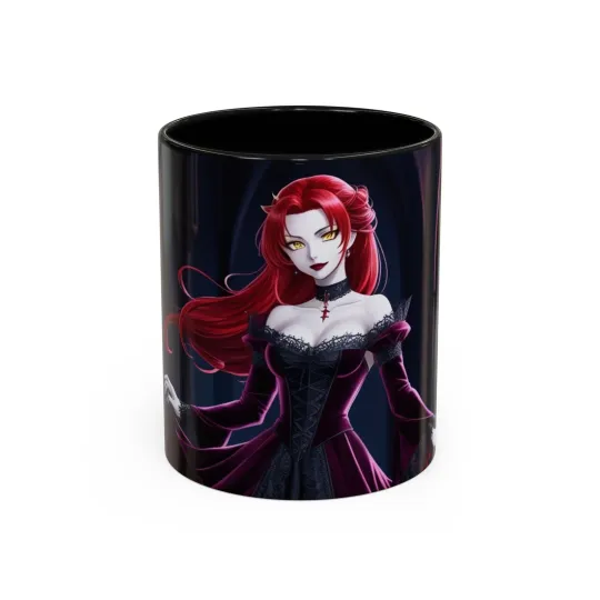 Discover Gothic Fantasy Coffee Mug, Elegant Vampire Design, Halloween Decor, Gift for