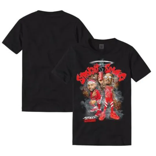 Discover Wrestling Entertainment Men's Graphic T-Shirt Street Profits Straight Smoke