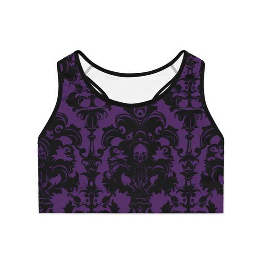 Haunted Mansion Sports Bra, Disney Halloween Outfit, Fitness Top