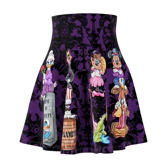 Haunted Mansion Skater Skirt, Women's Skater Skirt