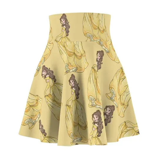 Princess Belle Skater Skirt, Women's Skater Skirt