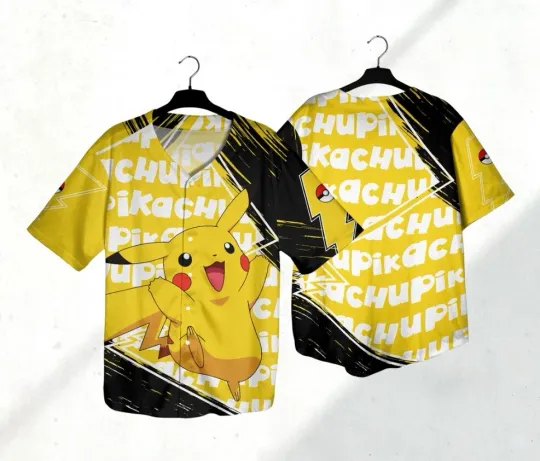 Discover Pika Baseball Jersey Shirt Pika Jersey Gift