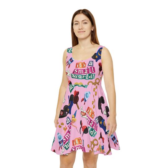 Discover It's a small world ride Disney Skater Dress