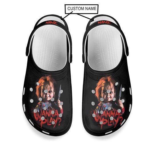 Clogs for kid's and Family, Christmas Shoes, Chucky Clogs, Halloween Shoes, custom clogs