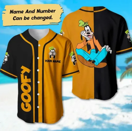 Discover Personalized Goofy Baseball Jersey, Custom Goofy Dog Basketball Jersey