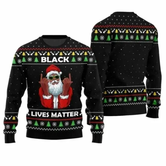 Discover BG 2 Black Lives Matter Ugly Christmas Sweater