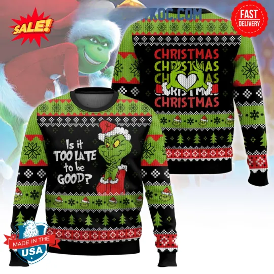 funny character Stealing The Christmas Ugly Sweater