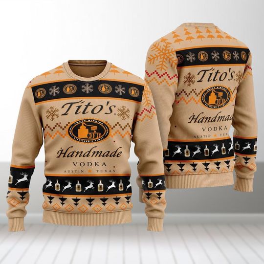 Discover Christmas Tito's Handmade Vodka Ugly Sweater, Titos Christmas Sweater, Tito's Xmas Sweater, Tito Ugly Christmas Sweater For Women Men