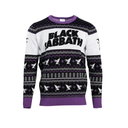 Black Sabbath Ugly Christmas Sweater 3D AOP Full Size