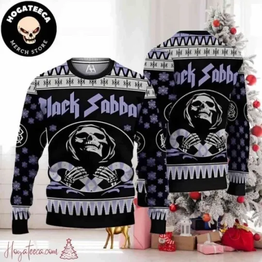 Black Sabbath Band Chirstmas For Family Ugly Sweater