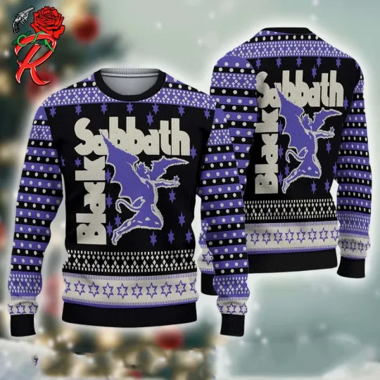 Collection Black Sabbath Rock Band Gifts For Fan Ugly Sweater