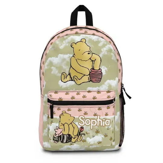 Personalized Winnie The Pooh Retro Backpack