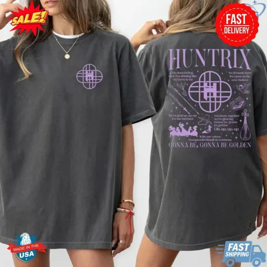 Kpop Demon Hunters Shirt, Huntrix tee , Kpop idol group shirt , Gift for Fan