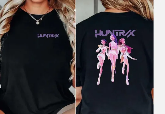 Kpop Huntrix Demon Hunters Shirt, Huntrix Pin Kpop Idol Demon Hunter Merch Gift