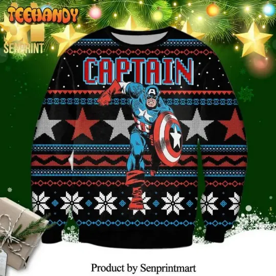 Discover Movie Ugly Christmas Sweater, Movie Captan Ugly Christmas Sweater