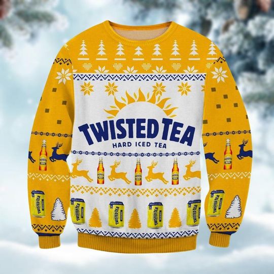 Christmas Twisted Tea Ugly Sweater, Twisted Tea Xmas Sweater, Twisted Tea Ugly Christmas Sweater, Twisted Tea Reindeer Sweater