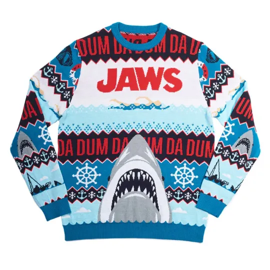 Discover Santa Jaws Christmas Jumper Gift Xmas Unisex Gift Xmas