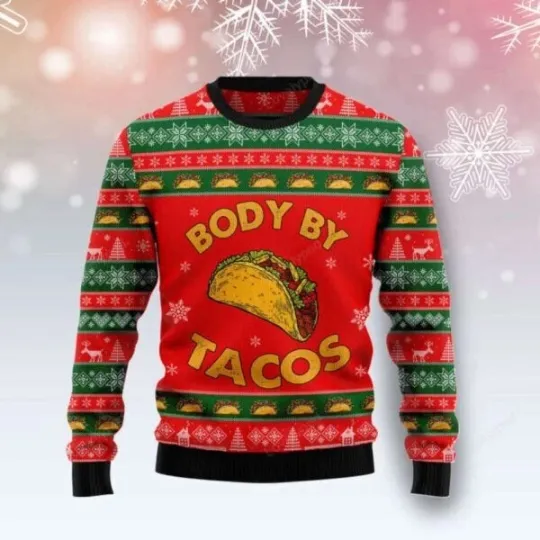 Discover Get Festive with the Body By Taco Ugly Christmas Sweater Holiday Sweater Gift