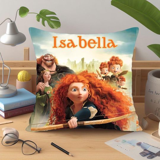 Discover Personalized Brave Pillow  16x16 in Front and Back Design  100% Polyester  Includes Insert and Zipper for Easy Washing