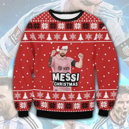 Famous Football Player Ugly Christmas Sweater, Ugly Sweater Christmas Gift