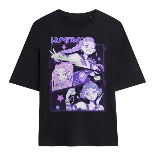 K-Pop Demon Hunters Anime Huntrix Huntr/X Womens T-Shirt, Gift for Fan