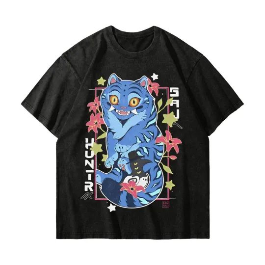 Discover KPop Demon Hunters Tiger Shirt, Demon Hunter Tiger Tee, Kpop Huntrix Pin Shirt