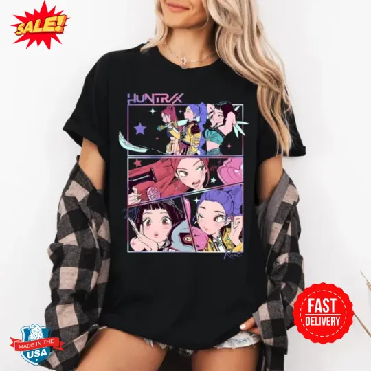 Discover Kpop Demon Hunters Shirt, Huntrix Girl T-Shirt, Gift for Fan