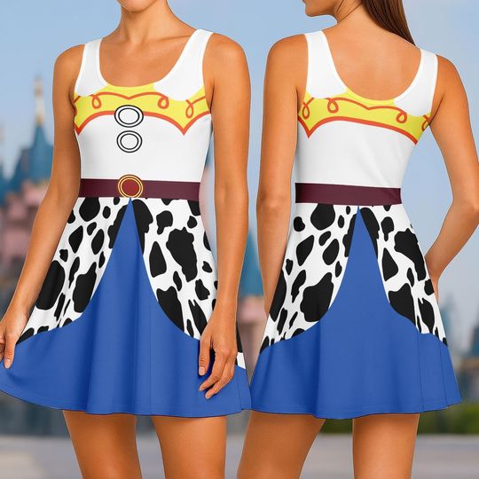 Jessie Cosplay Skater Dress, Toy Story Costume