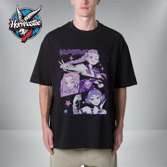 KPop Demon Hunters Huntrix Group Panels Unisex T Shirt, Gift for Fan