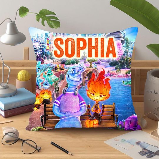 Discover Personalized Elemental Pillow, Cartoon Throw Pillow
