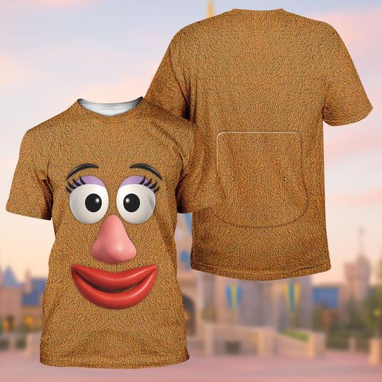 Discover Toy Story Mrs Potato Head Costume Shirt, Mrs Potato Head Cosplay Shirt, Disney Cartoon Costume Tee