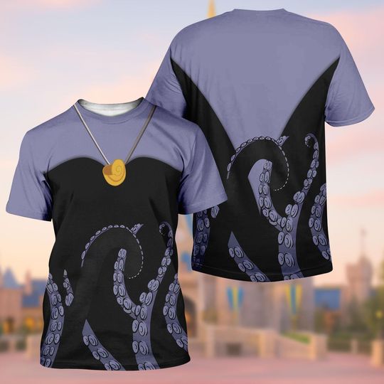 Ursula Costume Shirt, Disney Villain Cosplay Shirt, Sea Witch Shirt, Movie Cartoon Halloween Gifts