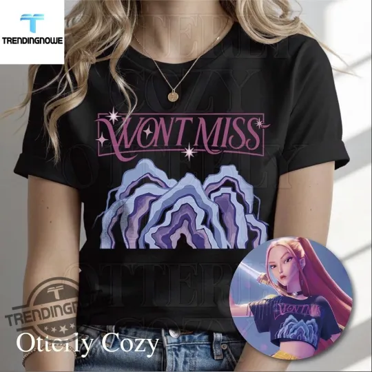 Discover Huntrix Mira The Hunter Wont Miss Shirt Kpop Demon Hunters Tee